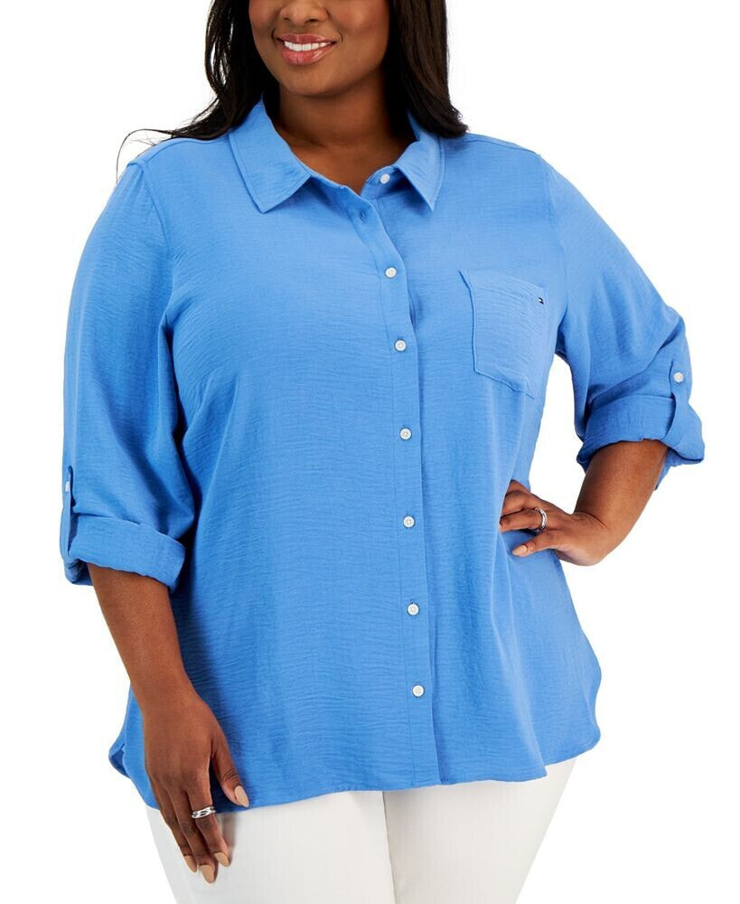 Tommy hilfiger shirts plus shop size