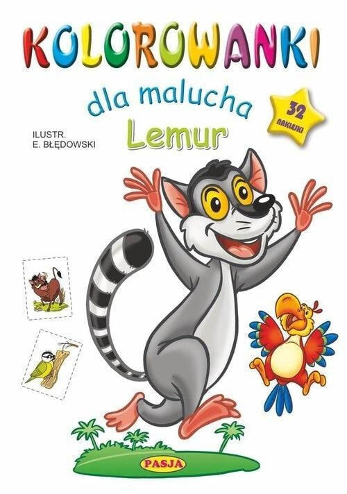 Раскраска для рисования Pasja Kolorowanki dla malucha. Lemur