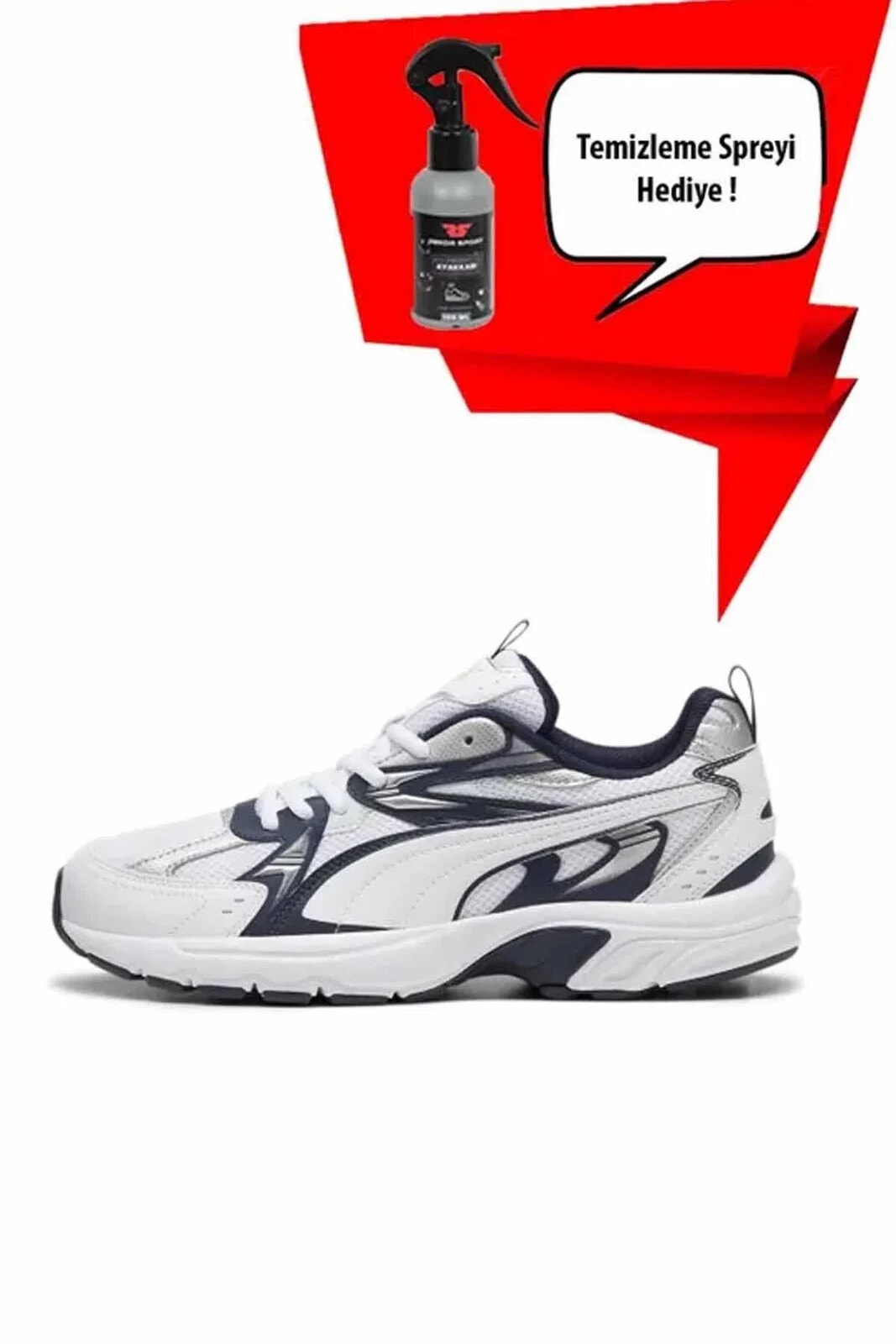 540 Milenio (Temizleme Sipreyi Hediyeli ) Unisex Sneaker Ayakkabı 392322-05-1 Beyaz/Mavi
