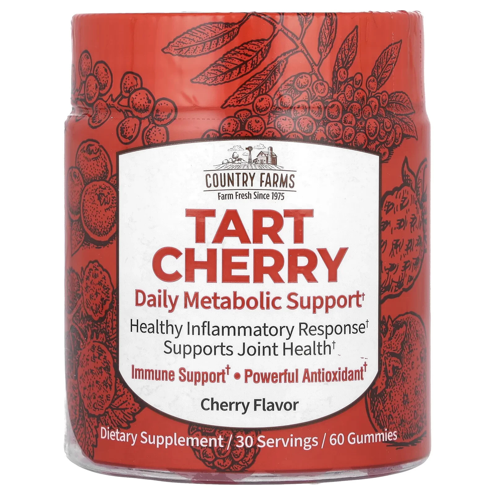 Tart Cherry, Daily Metabolic Support, Cherry, 60 Gummies