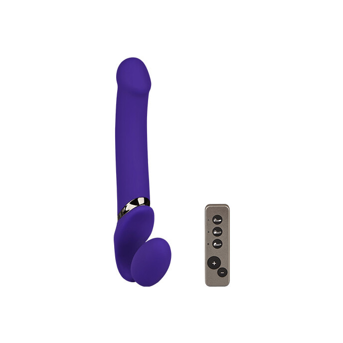 Vibrating Bendable Strap-On - Size L, 34 cm