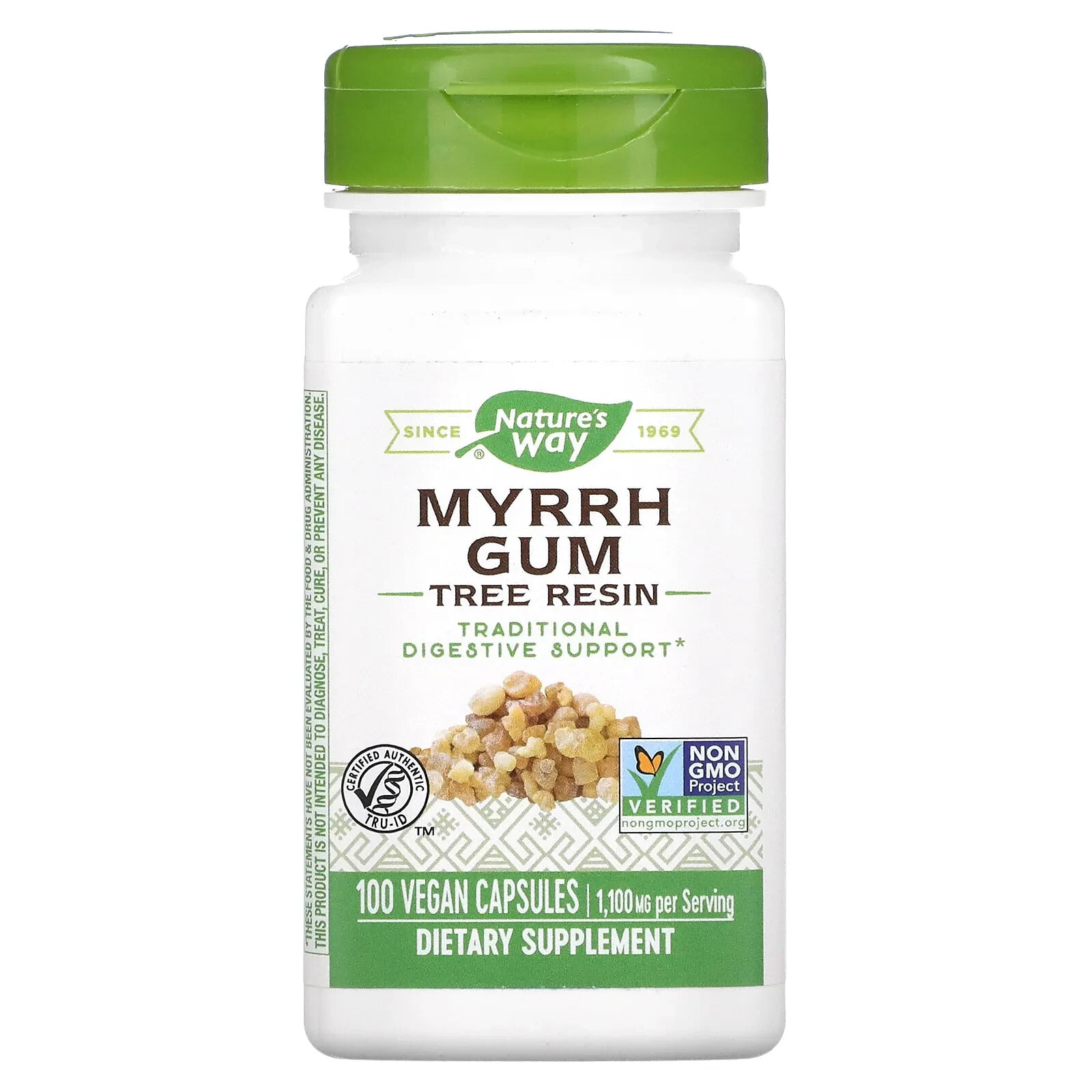 Натурес Вэй, Myrrh Gum, смола дерева, 550 мг, 100 веганских капсул