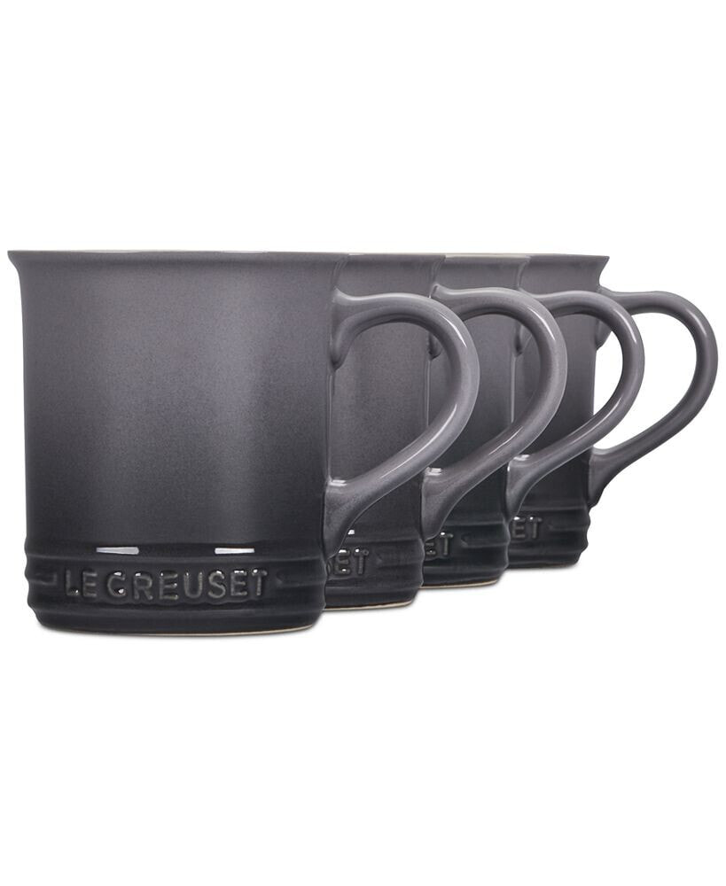 14 oz. Stoneware Set of Four Coffee Mugs