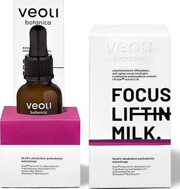 Veoli Botanica Veoli Botanica Focus Lifting Milk liftingujące serum emulsyjne do twarzy z bakuchiolem 30ml