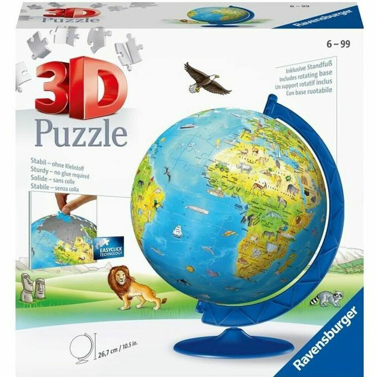 Puzzle Ravensburger 3D World Map 180 Pieces