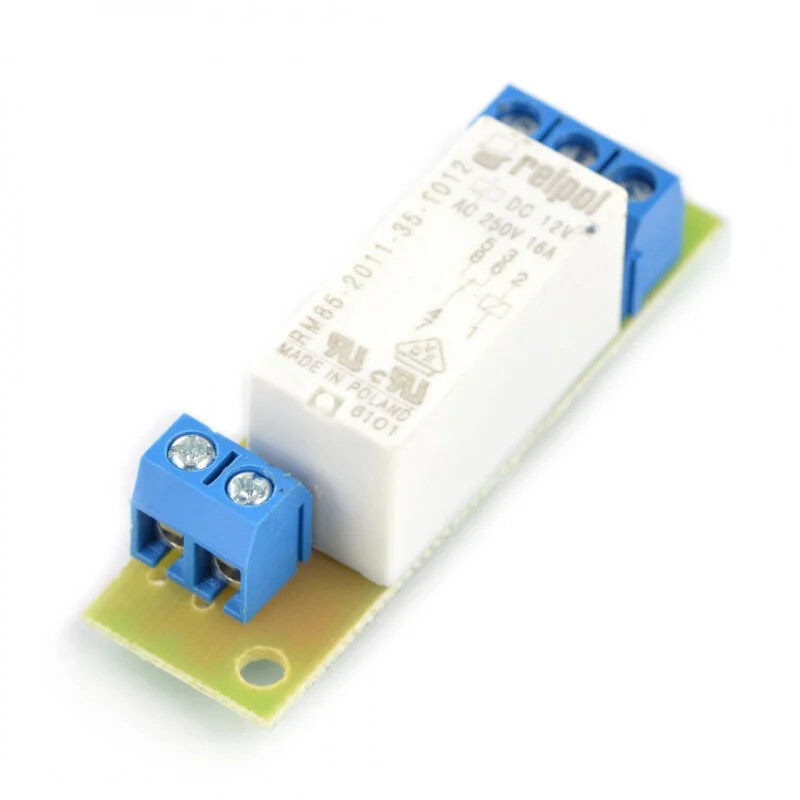 Tinycontrol GSMKON-101 - плата реле 1x16A/катушка 12 В для контроллера GSM/LAN