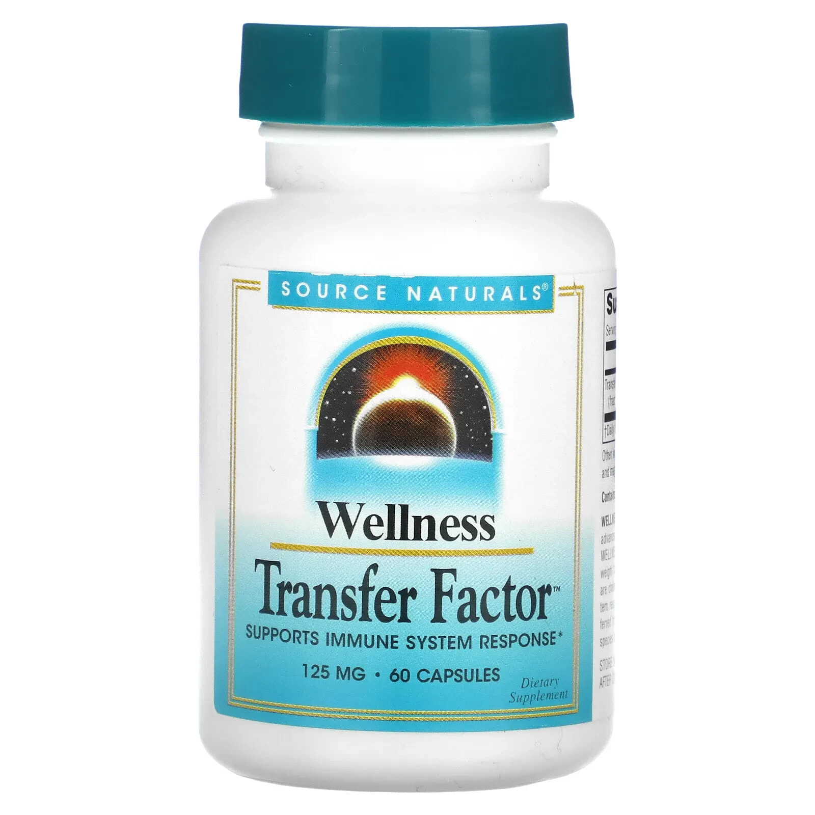 Source Naturals, Wellness, Transfer Factor, 125 мг, 60 капсул