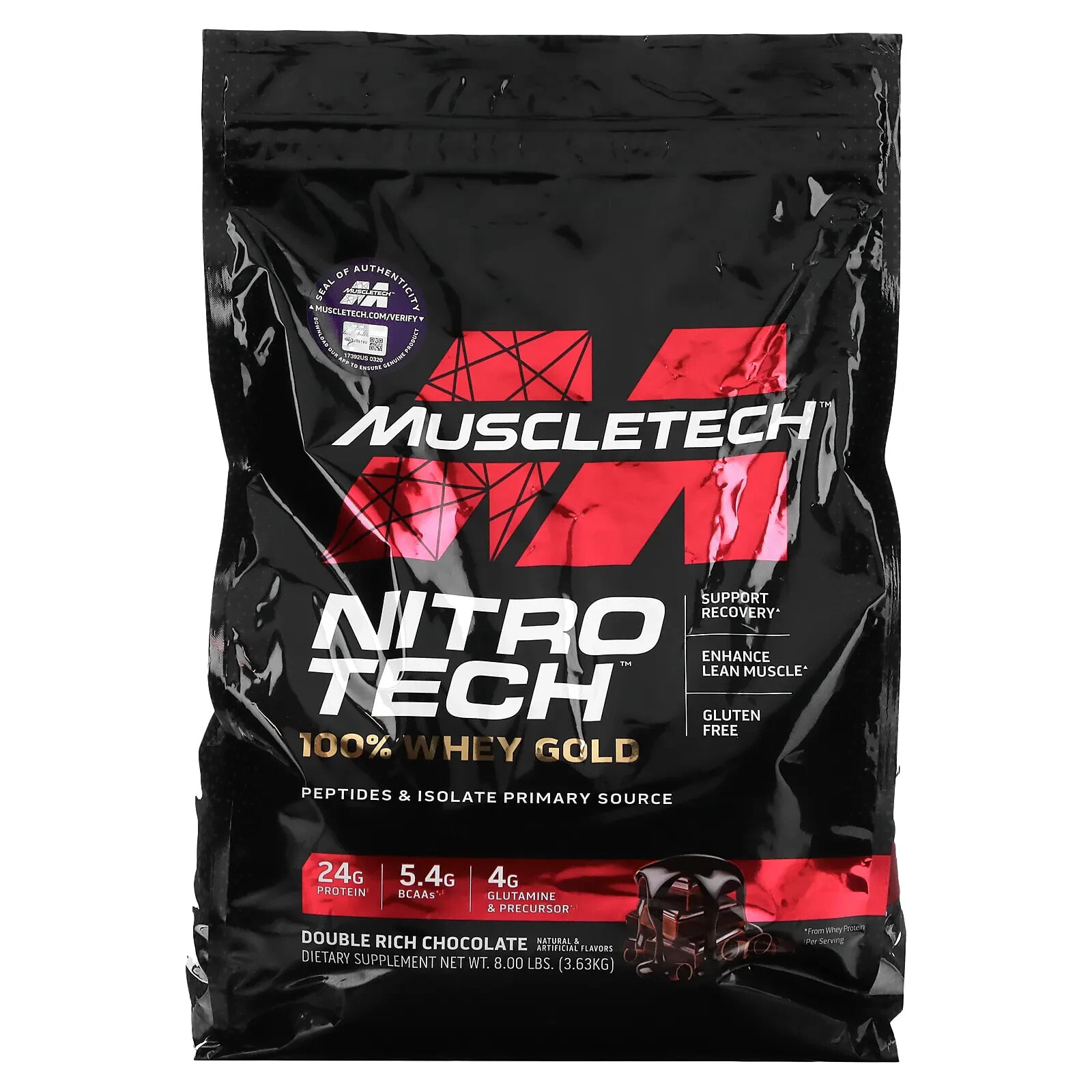 MuscleTech, Nitro Tech, 100% Whey Gold, Strawberry Shortcake, 2.03 lbs (921 g)