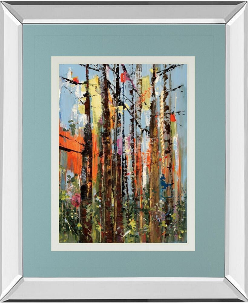 Classy Art eclectic Forest by Rebecca Meyers Mirror Framed Print Wall Art, 34