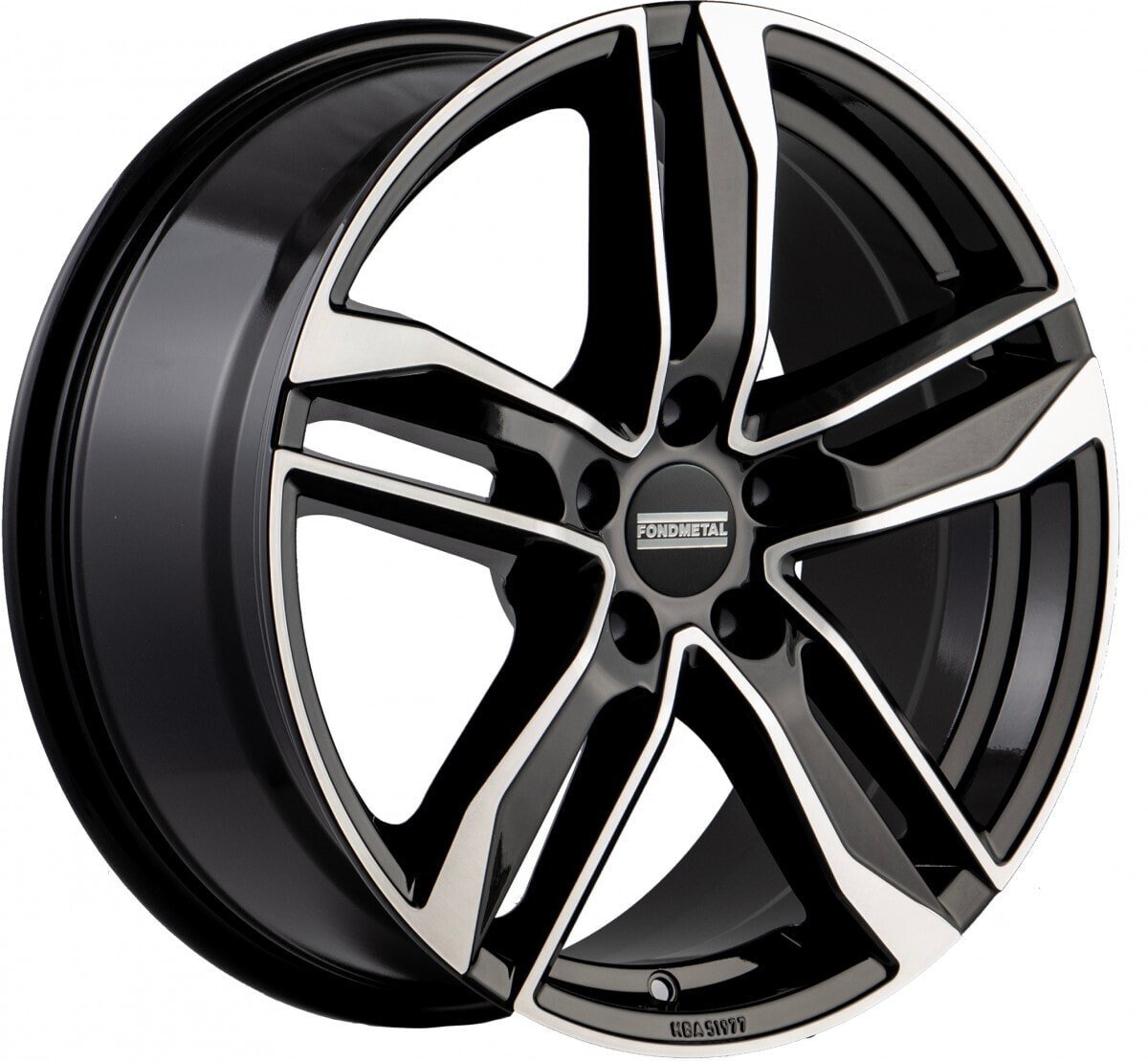 Колесный диск литой Fondmetal Hexis glossy black machined 8x19 ET49 - LK5/112 ML57.1