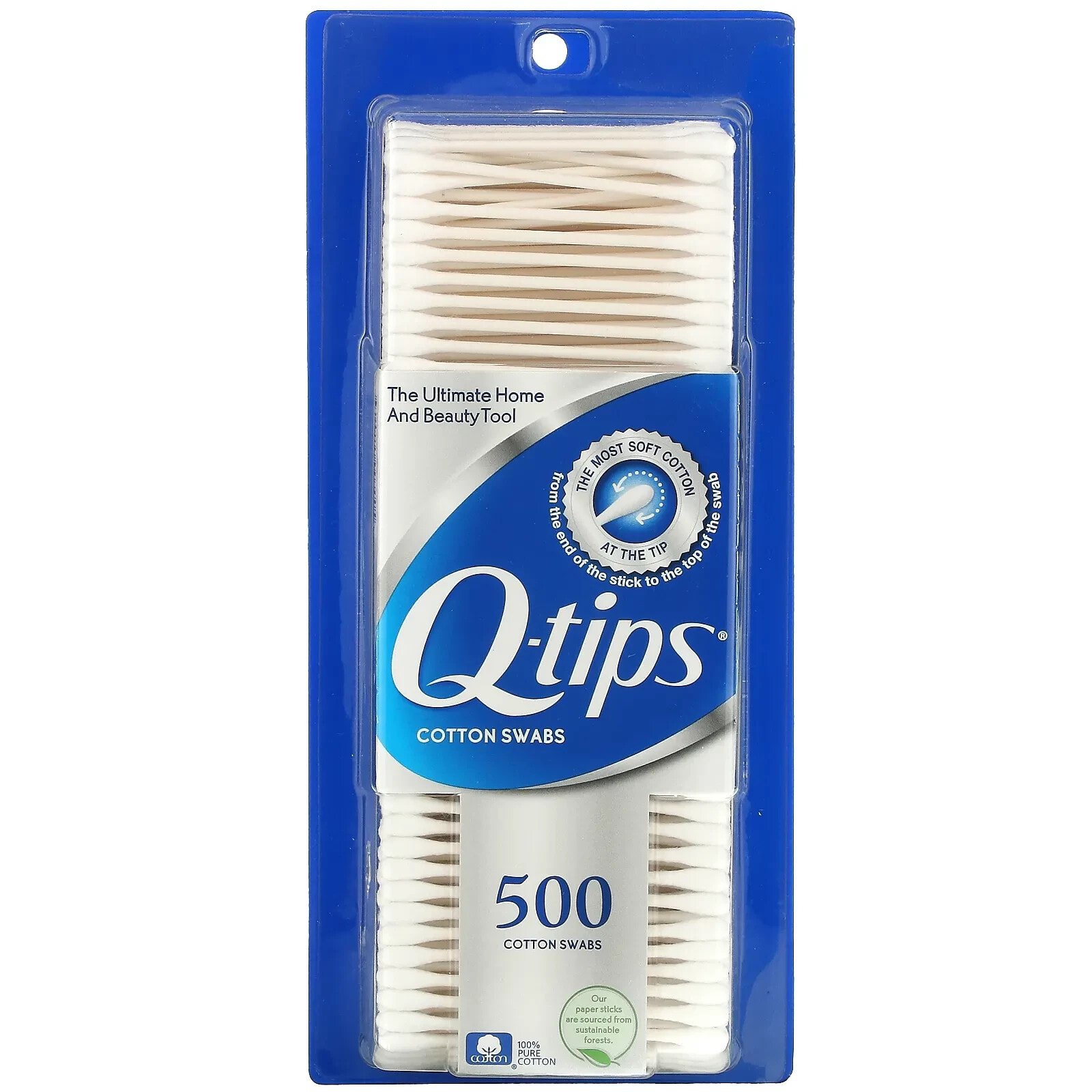 Paper Stick Cotton Swabs, 375 Swabs