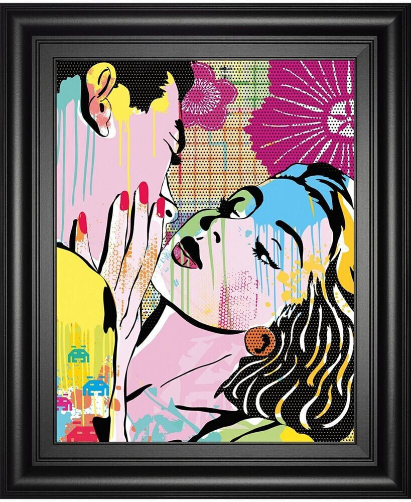 Classy Art midnight Kiss by Tom Frazier Framed Print Wall Art, 22