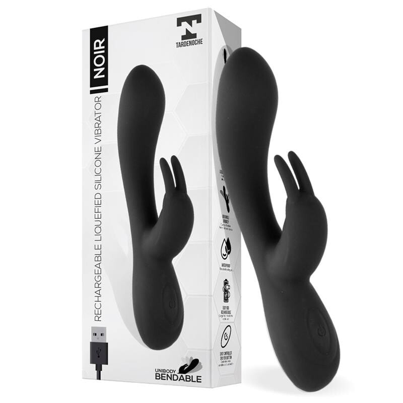 Вибратор TARDENOCHE Noir Vibe Injected Liquid Silicone 2 Motors USB