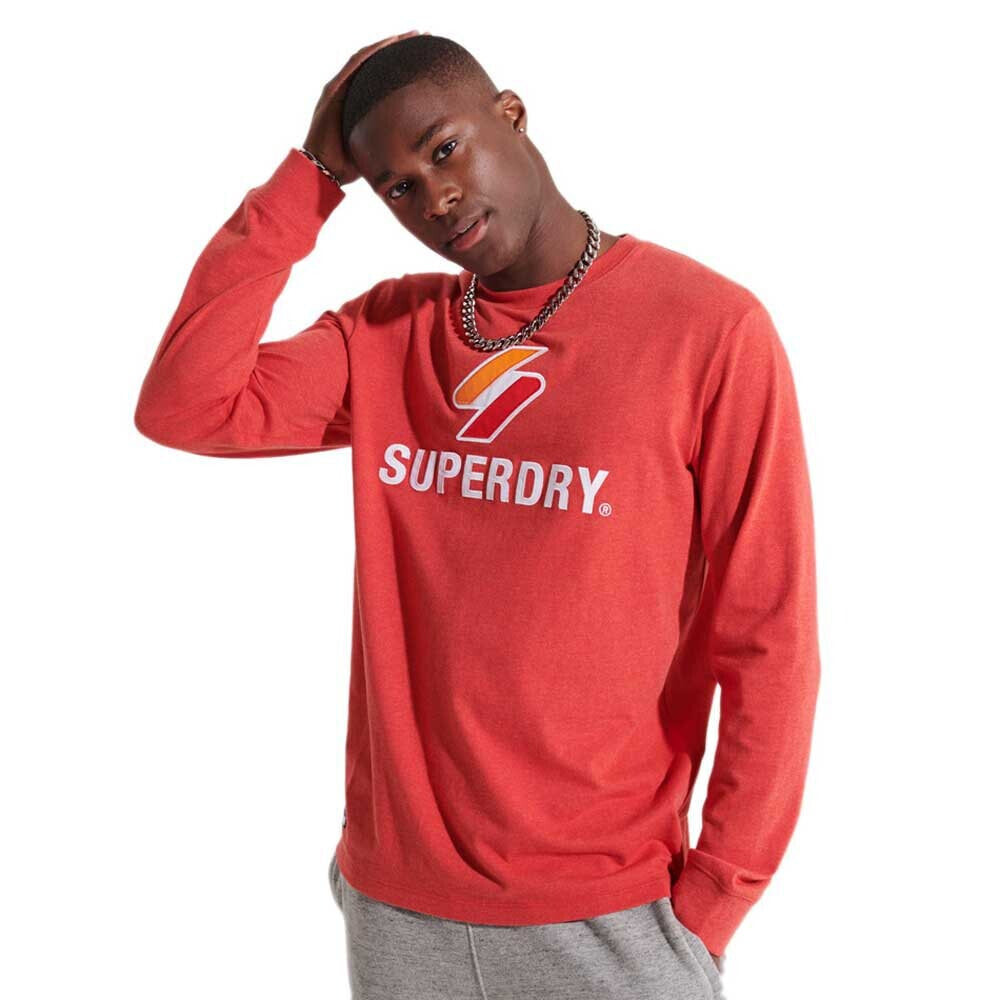 SUPERDRY Code Logo APQ Long Sleeve T-Shirt