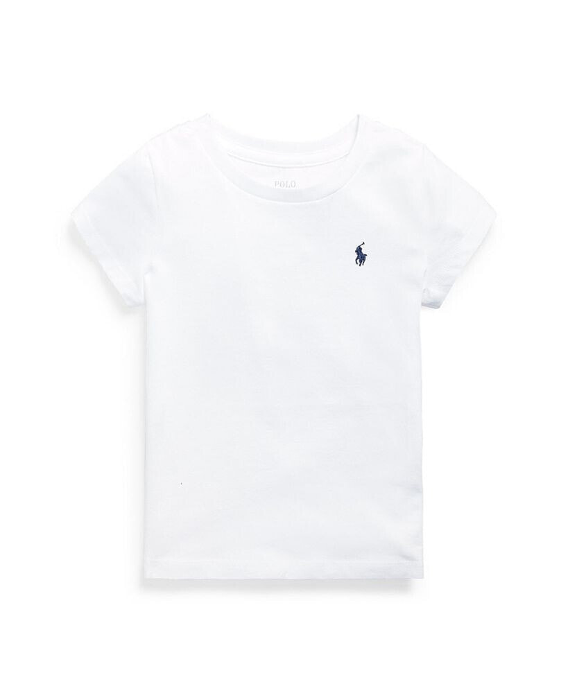 Polo Ralph Lauren toddler and Little Girls Cotton Jersey Short Sleeve T-shirt