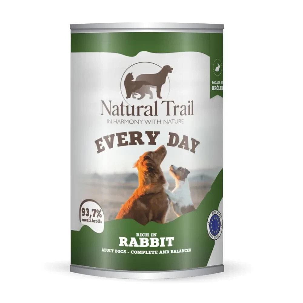 NATURAL TRAIL Every day rich rabbit wet dog food 400g