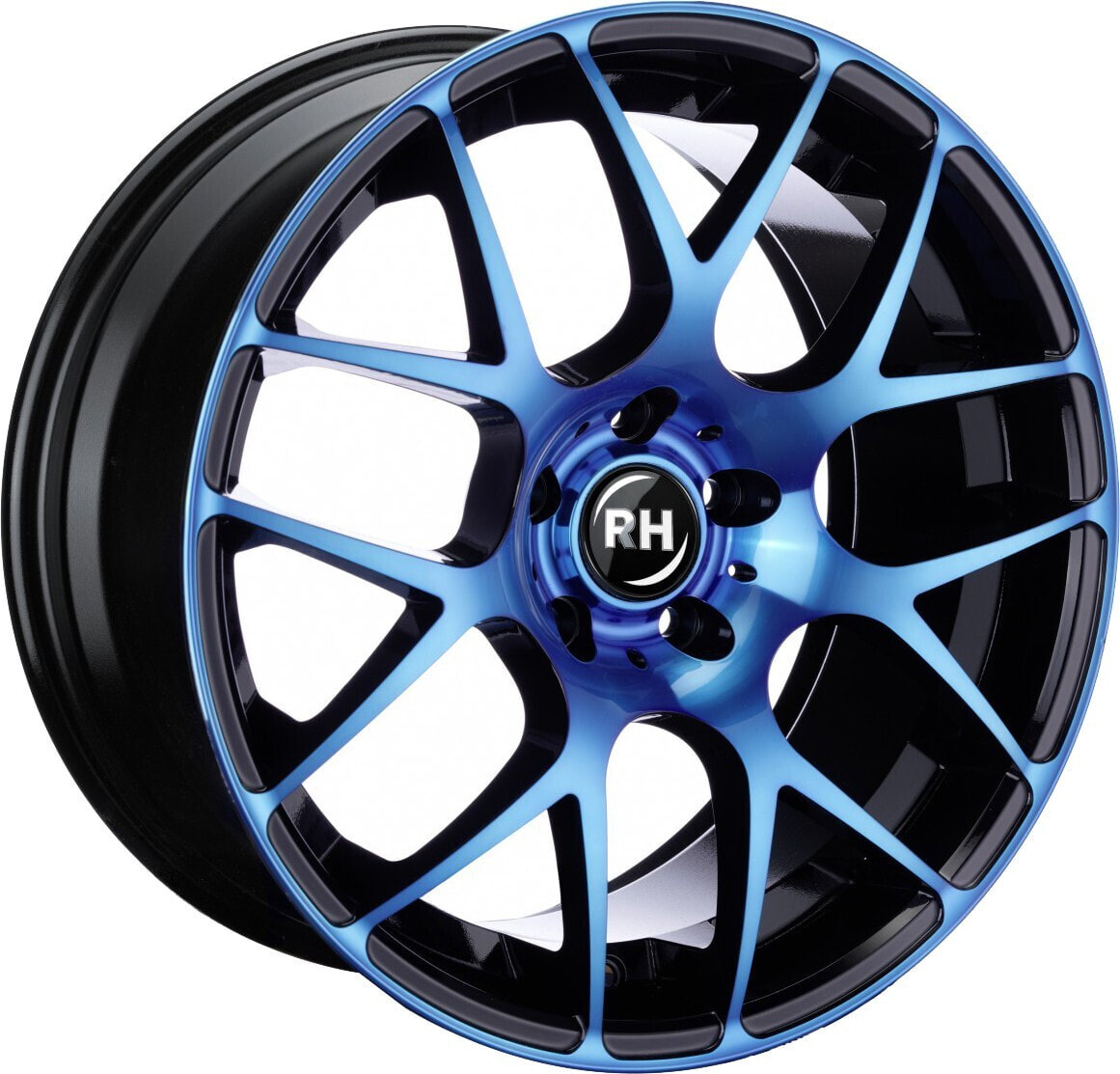 Колесный диск литой RH Alurad NBU Race color polished - blue 9.5x19 ET45 - LK5/112 ML72.6