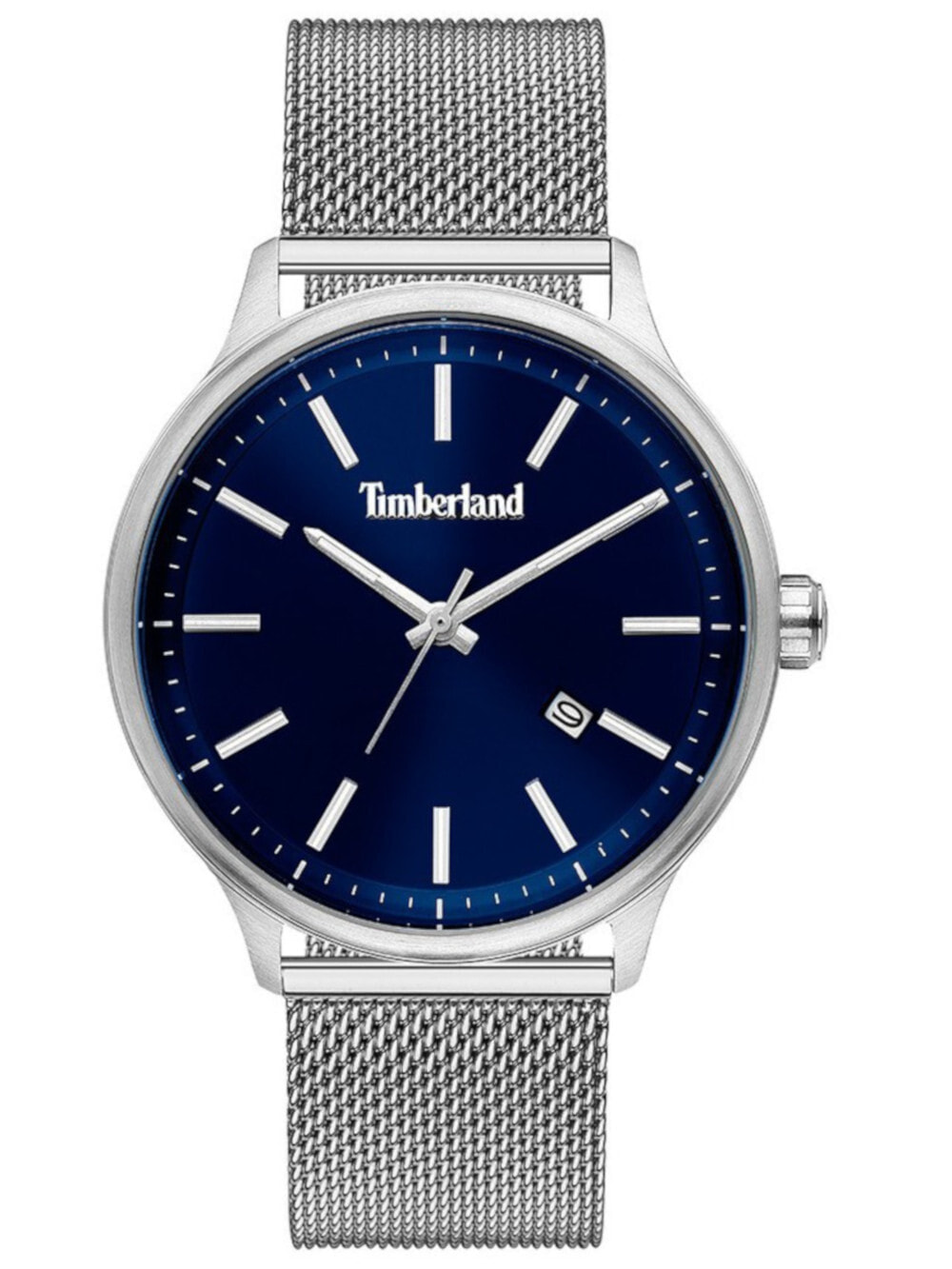 Мужские наручные часы с серебряным браслетом Timberland TBL15638JS.03MM Allendale 45mm 5ATM