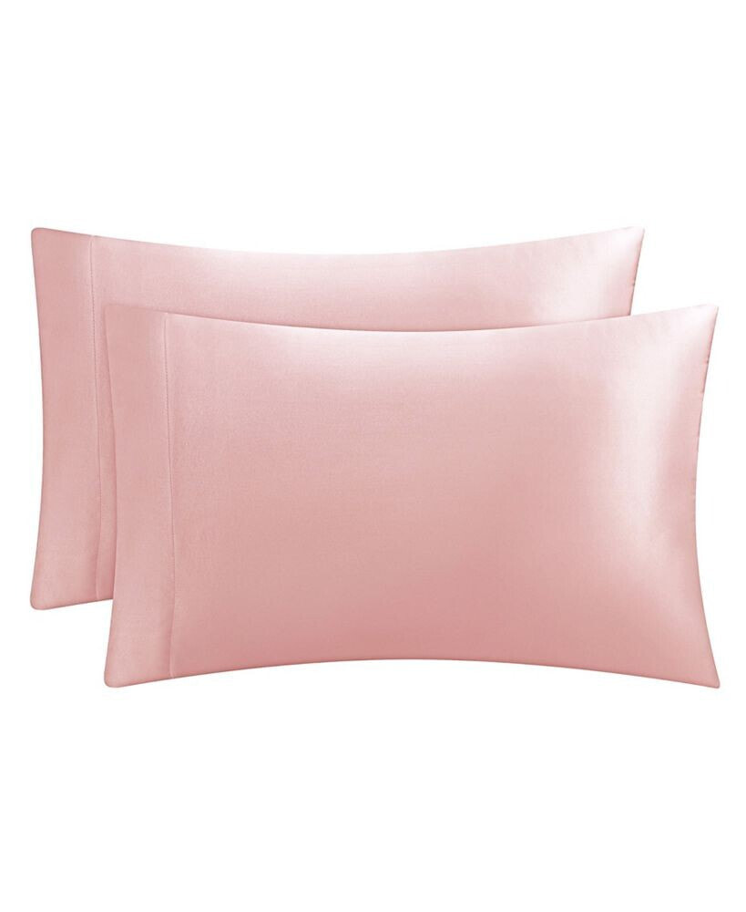 Juicy Couture satin 2 Piece Pillow Case Set, Queen