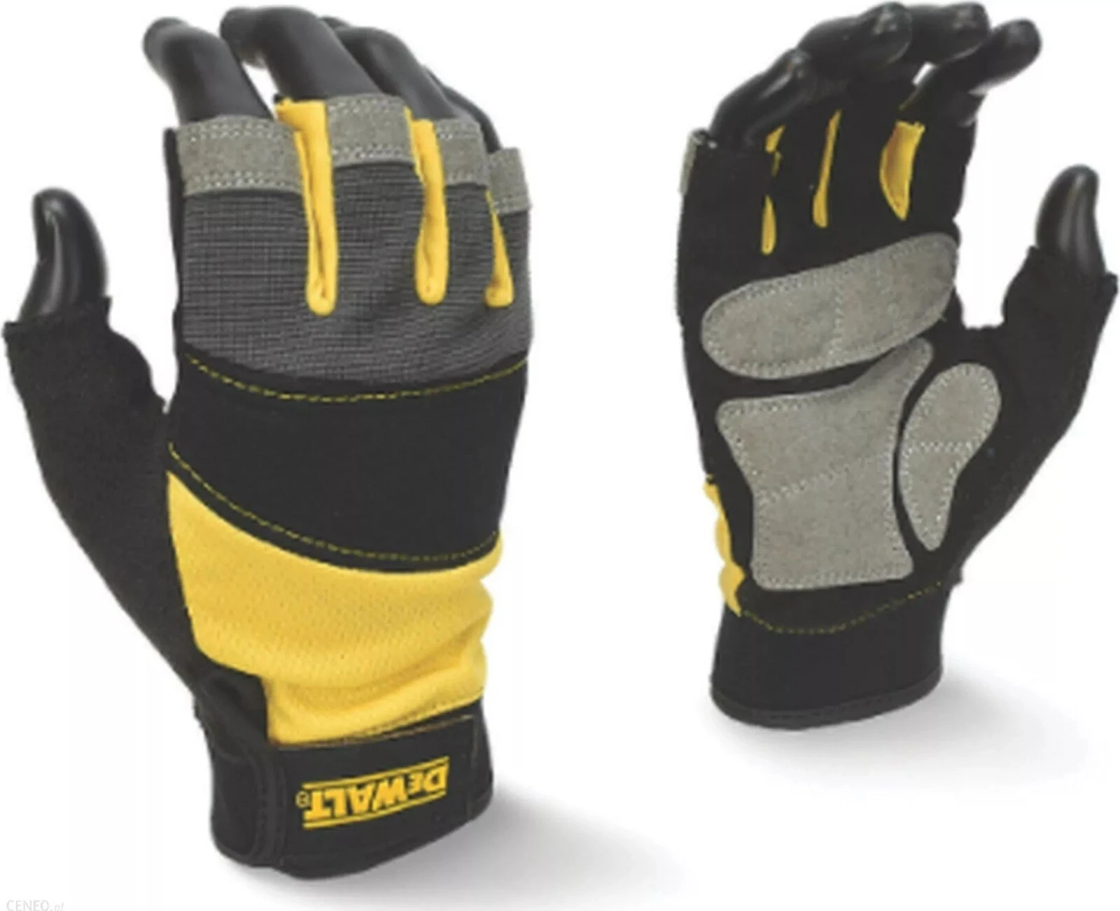 Dewalt rękawice wzmocnione bez palców l dewalt