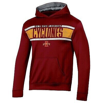 NCAA Iowa State Cyclones Boys' Poly Hooded Sweatshirt - M