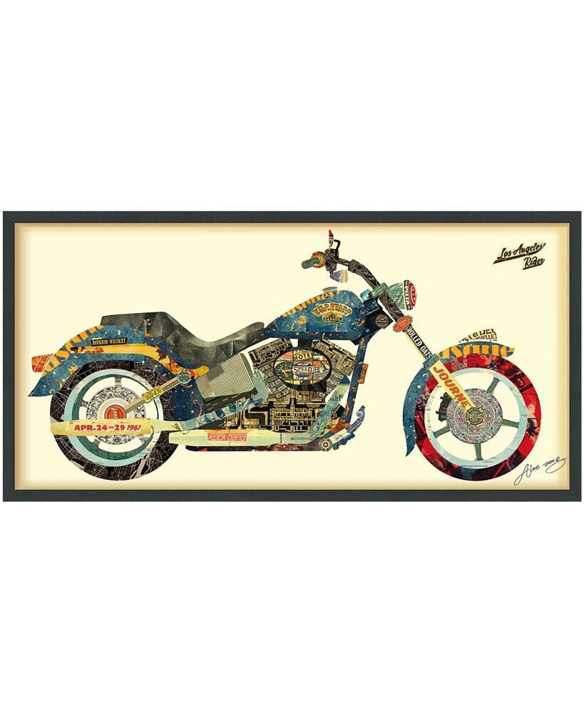 'Los Angeles Rider' Dimensional Collage Wall Art - 25'' x 48''