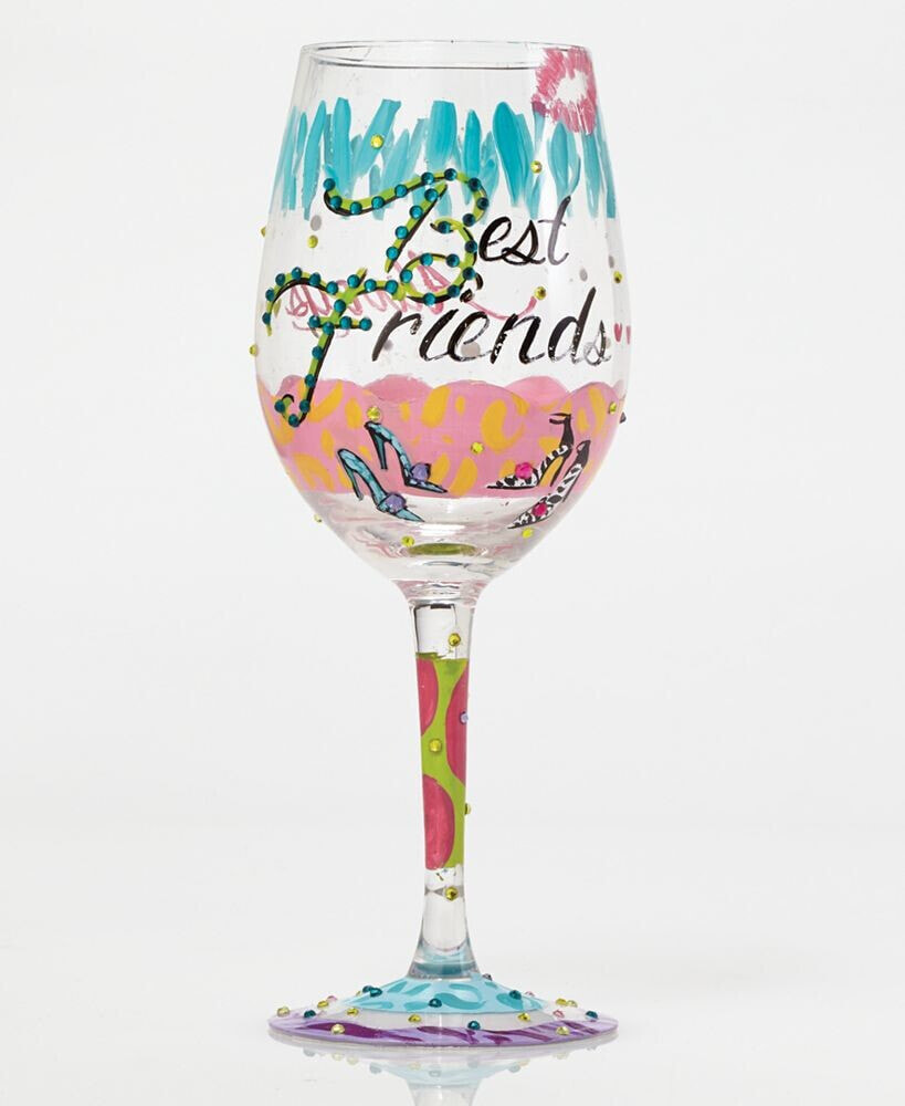 Enesco lolita Best Friends Always Wine Glass