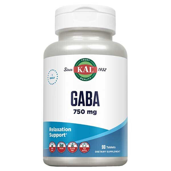 KAL Gaba 750mg Amino Acid 90 Tablets