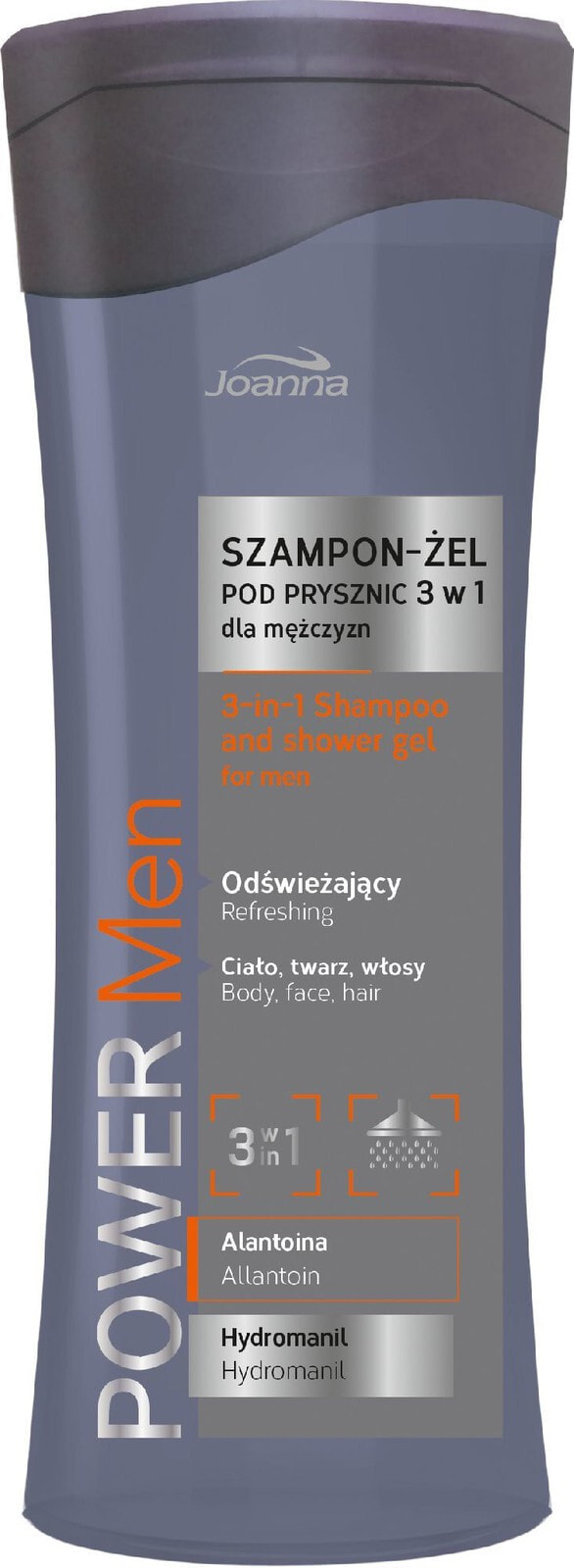 Joanna Power Men Shampoo-shower gel 3in1 300ml
