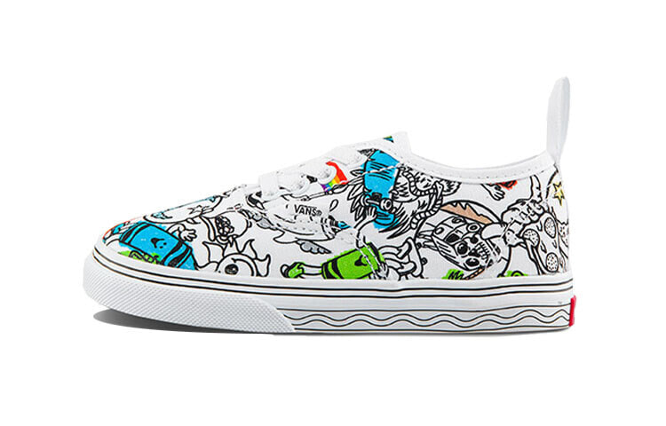 Vans Crayola X Authentic Elastic Lace Toddler 'Sketch Your Way'