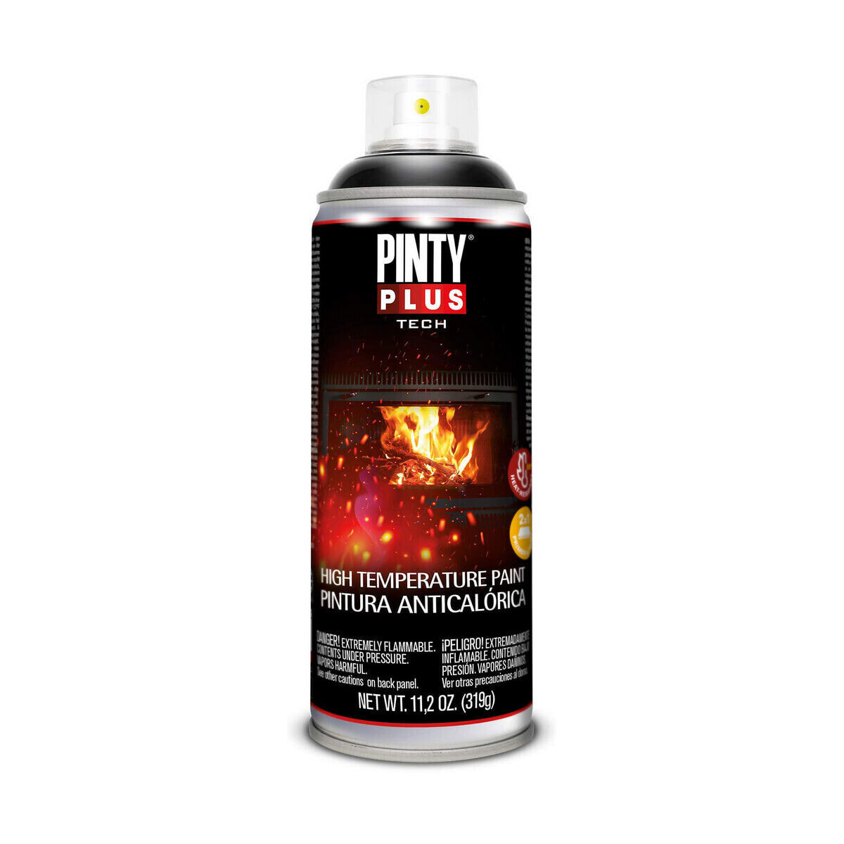 Антитепловая краска Pintyplus Tech A104 400 ml Spray Чёрный