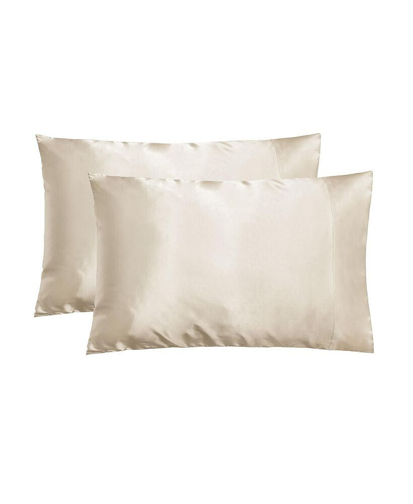 NIGHT luxury Satin Washable Pillowcase - Queen - Set of 2
