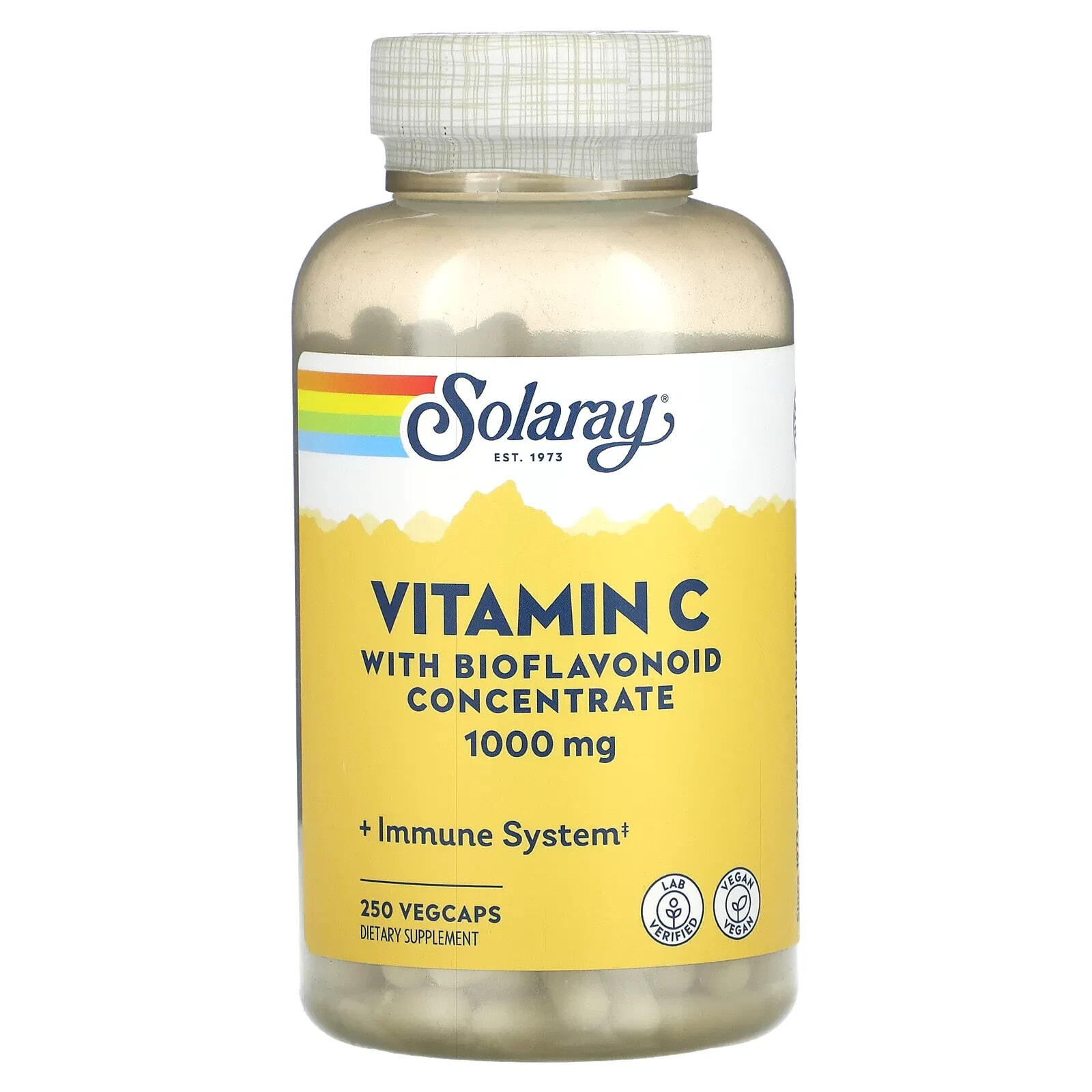Solaray, Витамин C с концентратом биофлавоноидов, 1000 мг, 100 растительных капсул