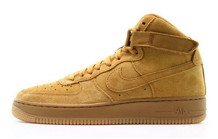 Nike Air Force 1 High 空军一号 高帮 板鞋 GS 小麦色 / Кроссовки Nike Air Force 1 High GS 807617-701