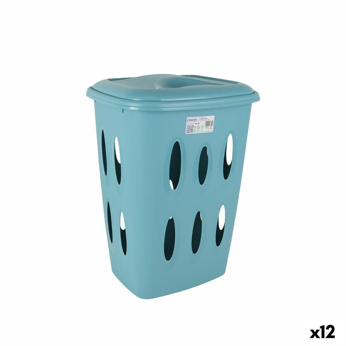 Laundry basket Tontarelli Laundry Blue 41 x 33,2 x 54,5 cm (12 Units)