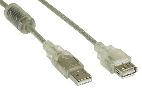 InLine 34605Q USB кабель 5 m 2.0 USB A Прозрачный