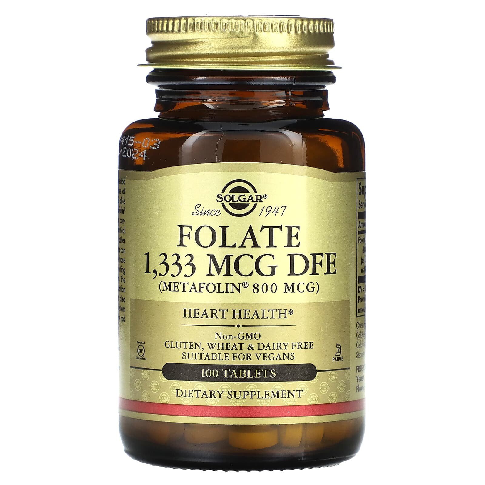 Solgar, Folate, 1,000 mcg, 120 Tablets