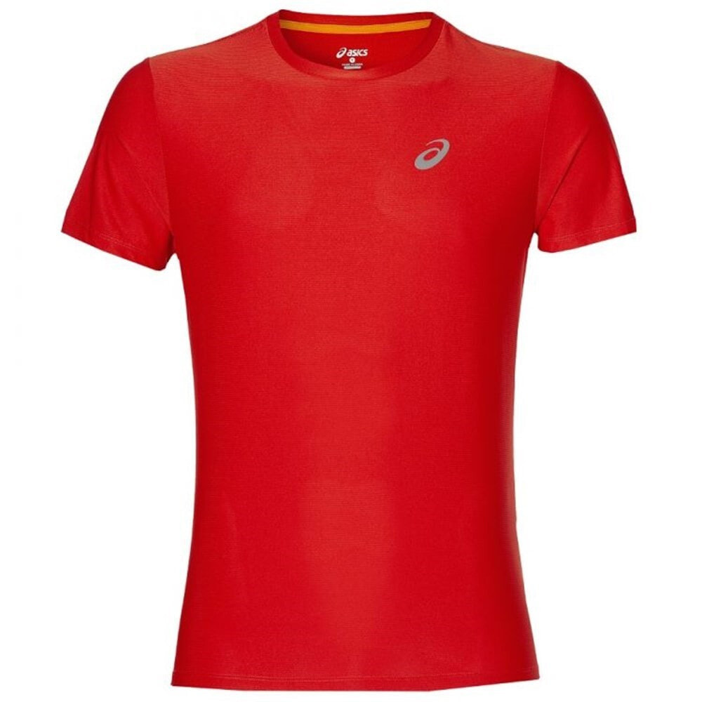 Мужская футболка спортивная красная с логотипом Asics SS