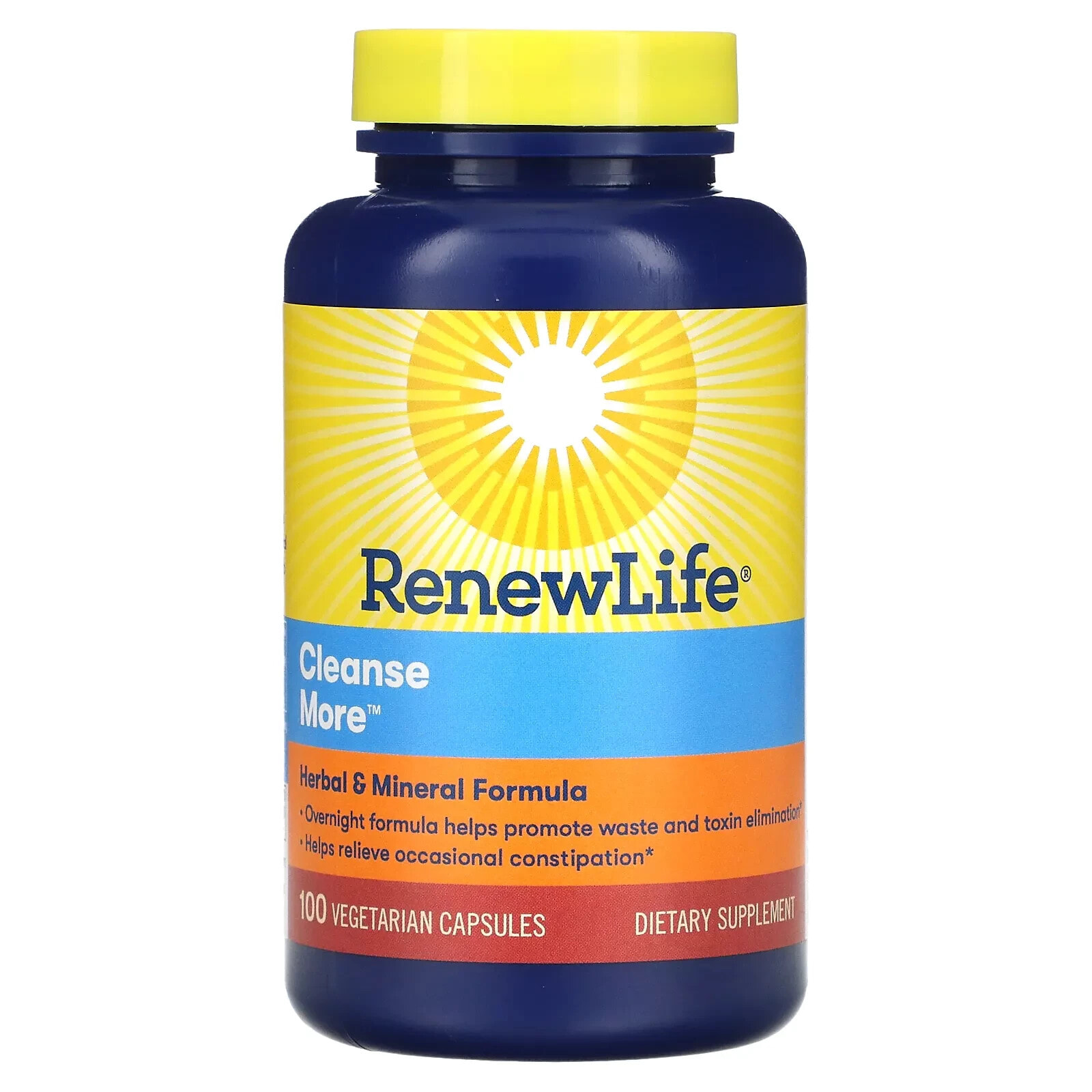 Renew Life, Cleanse More, 60 растительных капсул