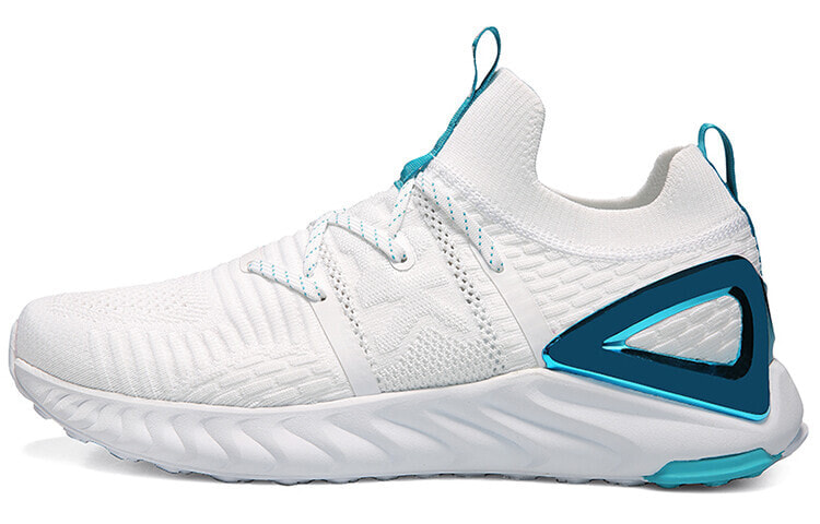 匹克 态极1.0 Plus 防滑耐磨 低帮 运动休闲鞋 男女同款 白蓝色 / Кроссовки E92577H White-Blue
