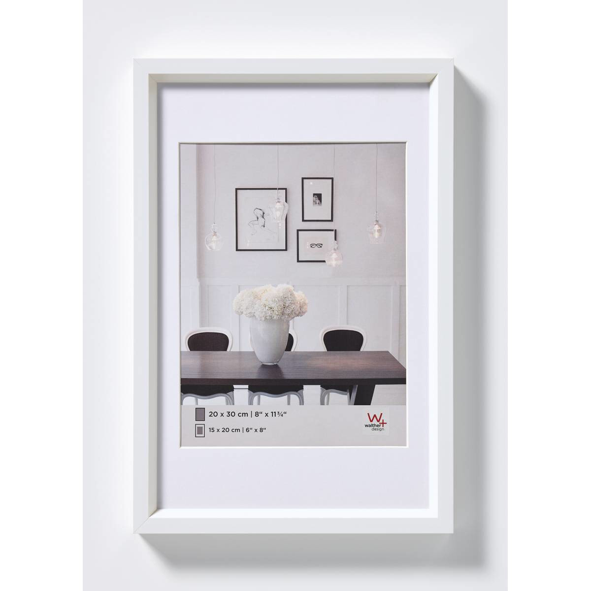 Walther ES030W - Plastic - White - Single picture frame - Wall - 15 x 20 cm - Rectangular
