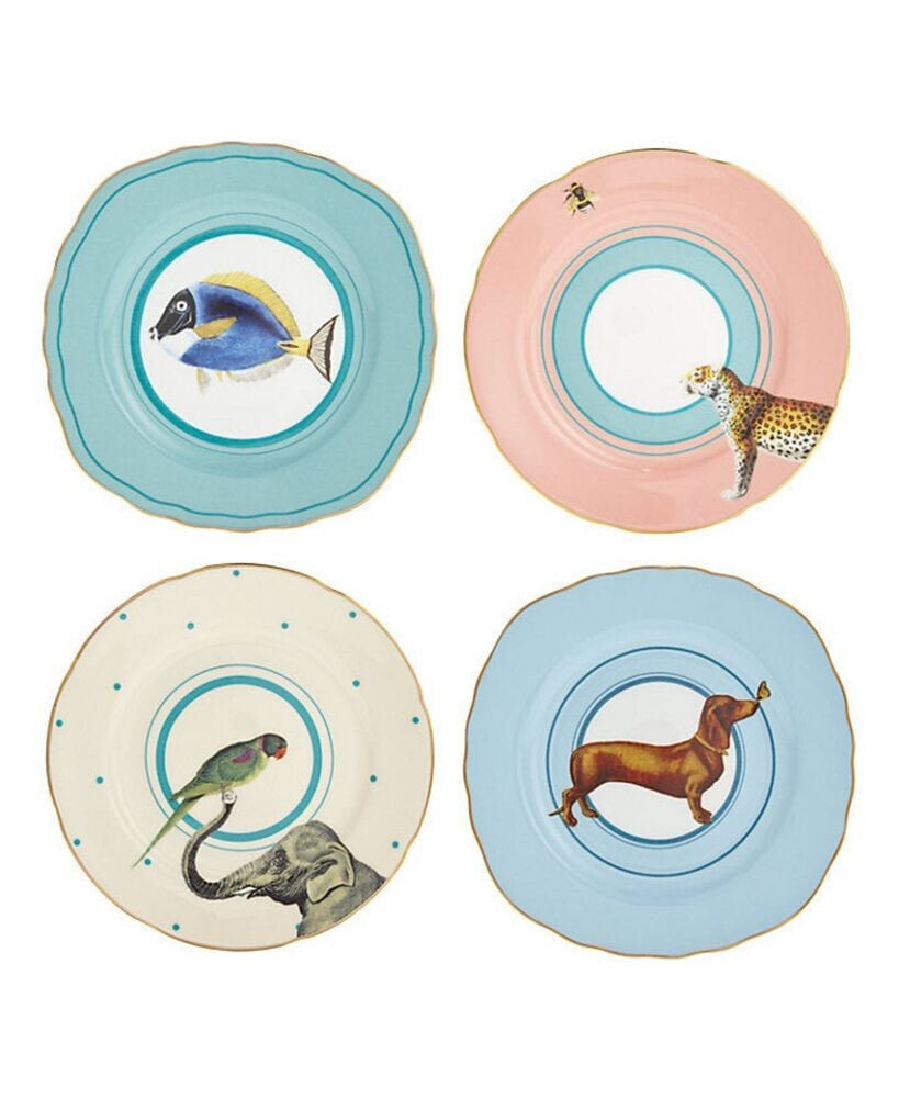 Yvonne Ellen animal Cake Plates, Set of 4