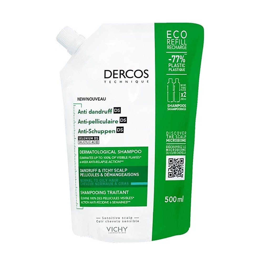 VICHY 086527 Dercos Technique 500ml Anti-Dandruff Shampoo
