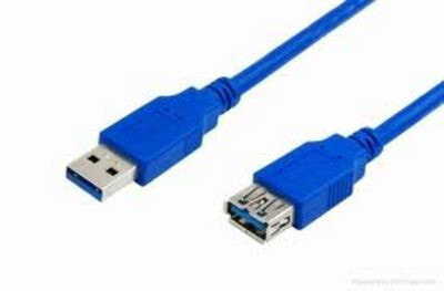 MediaRange 3m, USB3.0-A - USB3.0-A USB кабель 3.2 Gen 1 (3.1 Gen 1) USB A Синий MRCS145