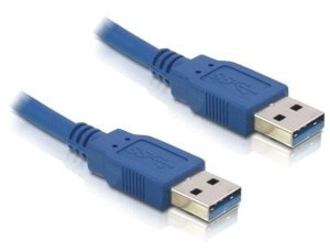 DeLOCK USB 3.0-A male/male - 2m USB кабель USB A Синий 82535