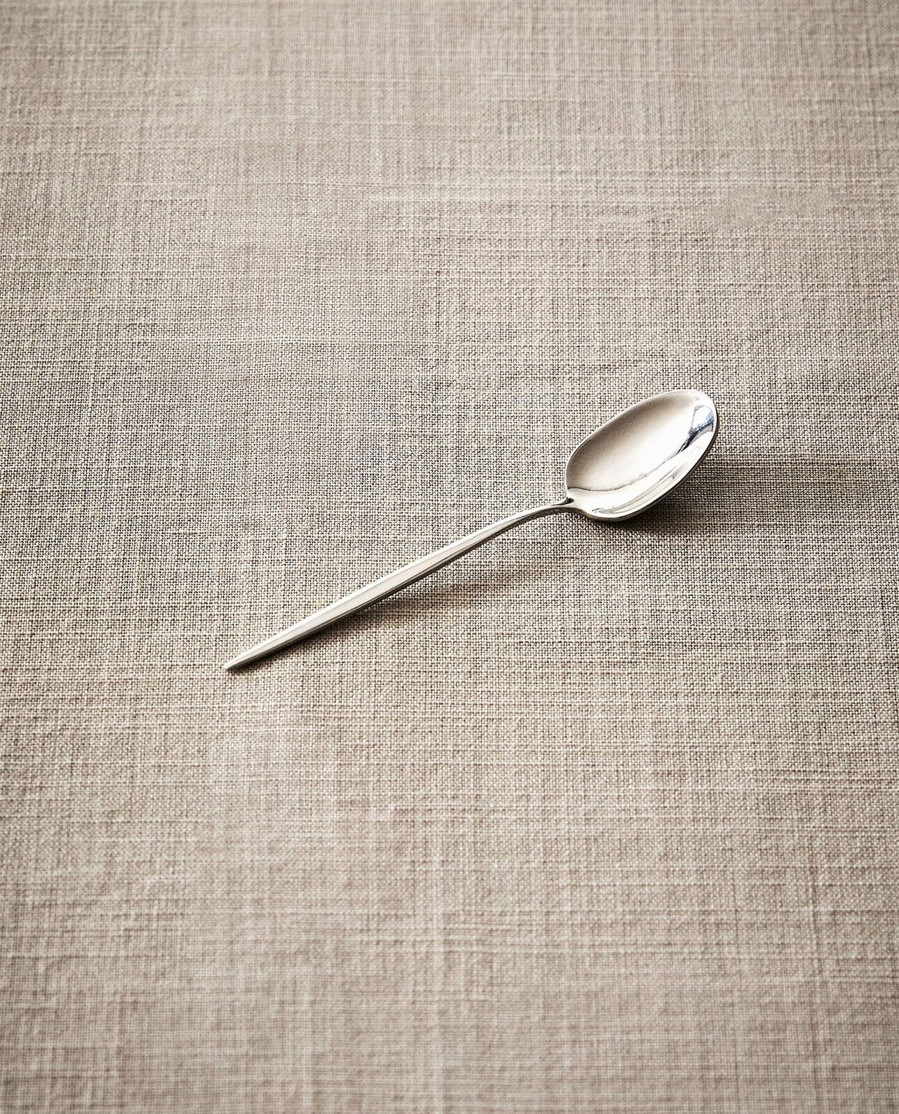 Teaspoon with extra-fine handle