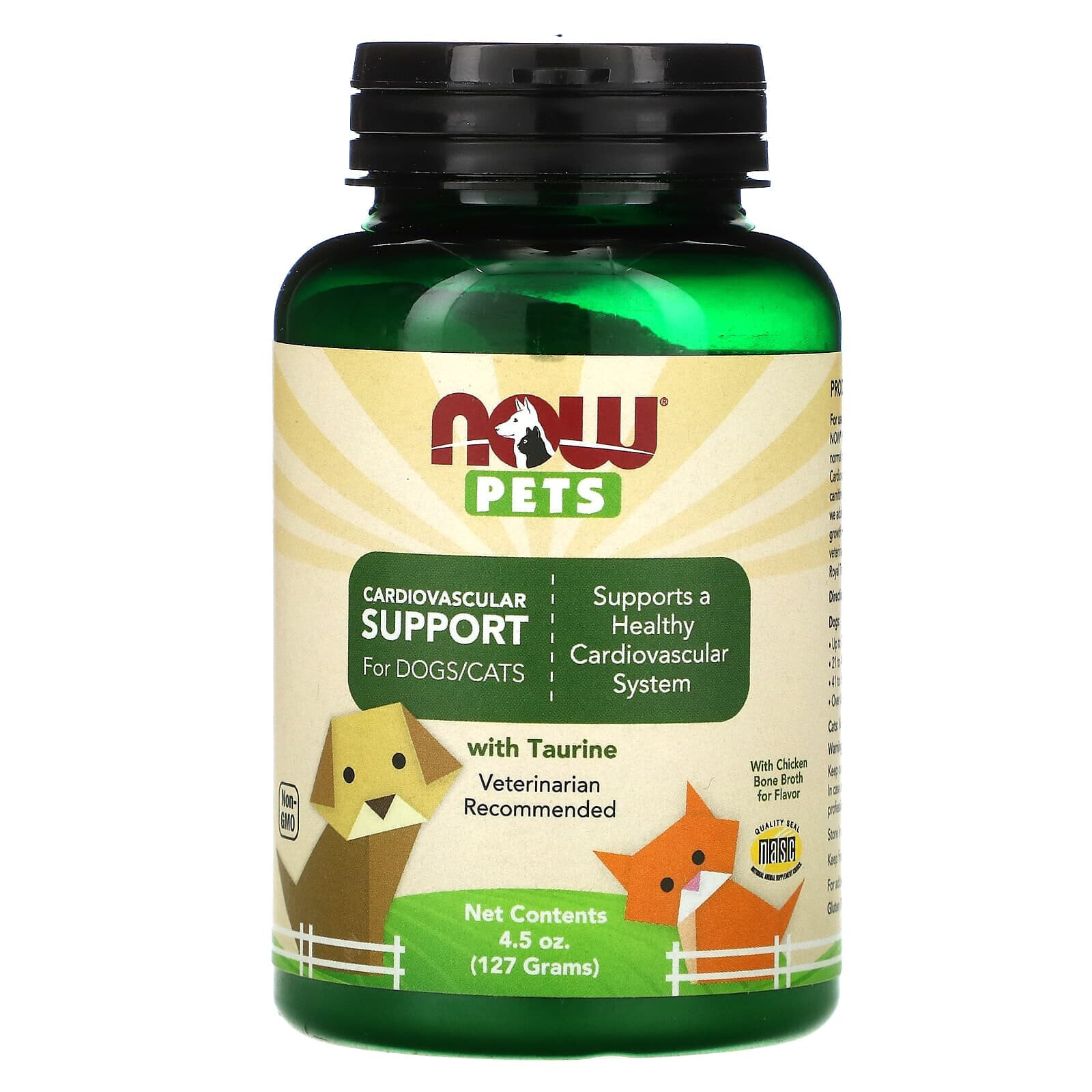 NOW Foods, Pets, Cardiovascular Support for Dogs/Cats, 4.5 oz (127 g)