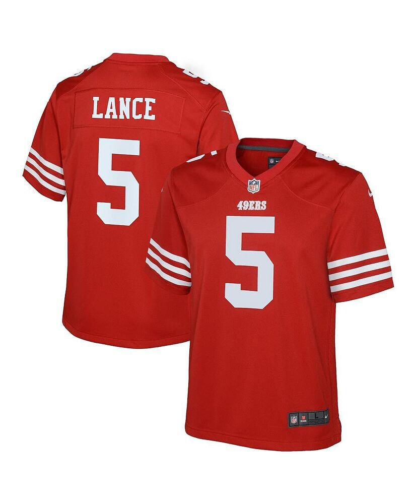 Nike big Boys Trey Lance Scarlet San Francisco 49ers Game Jersey