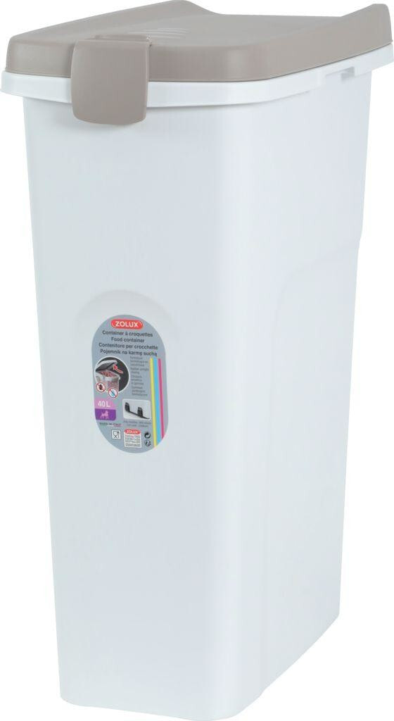 Zolux Pojemnik na żywność biały/jasnobrązowy 40L / 15kg (474348)
