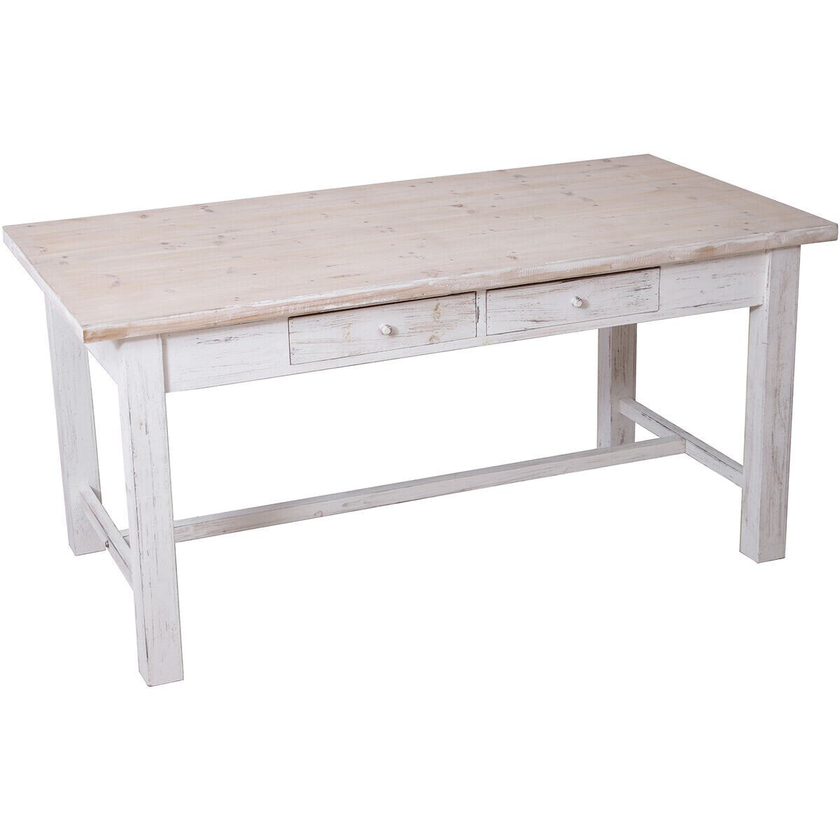 Table Alexandra House Living White 160 x 76 x 80 cm With boxes